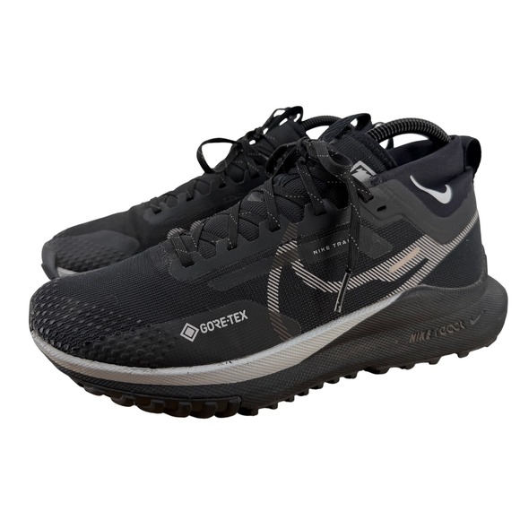 Nike Shoes - Nike Pegasus Trail 4 GORE-TEX Black Grey Waterproof Running Shoes US 9